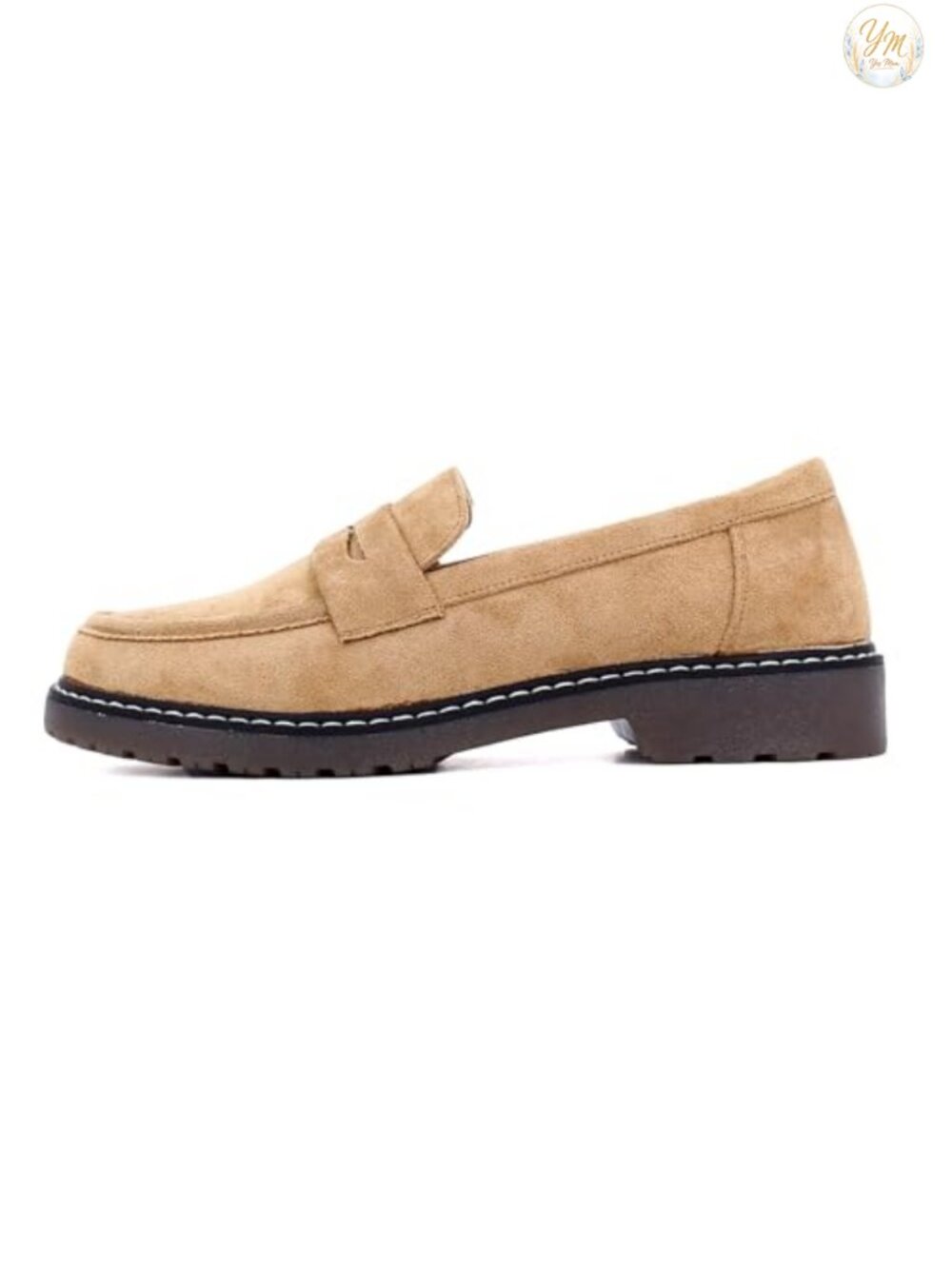 Women's Chunky Knit Slip-On Loafers, Platform Mocc, Comfortable Memory Foam - Picture 4 of 6